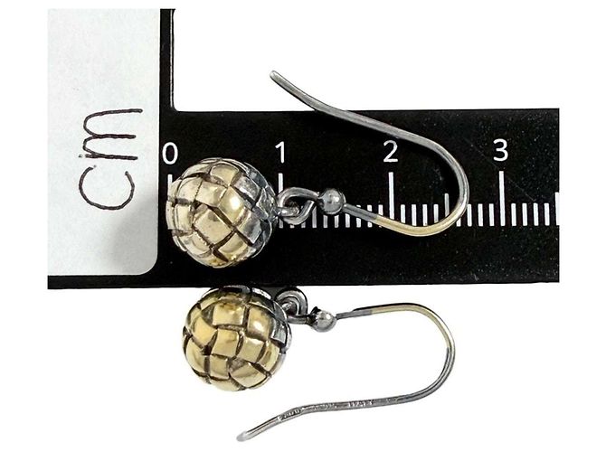 Orecchini a sfera Intrecciato donna Bottega Veneta - vista 6