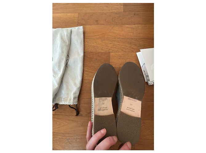 Hermès Espadrillas in camoscio azzurro Blu chiaro - vista 6