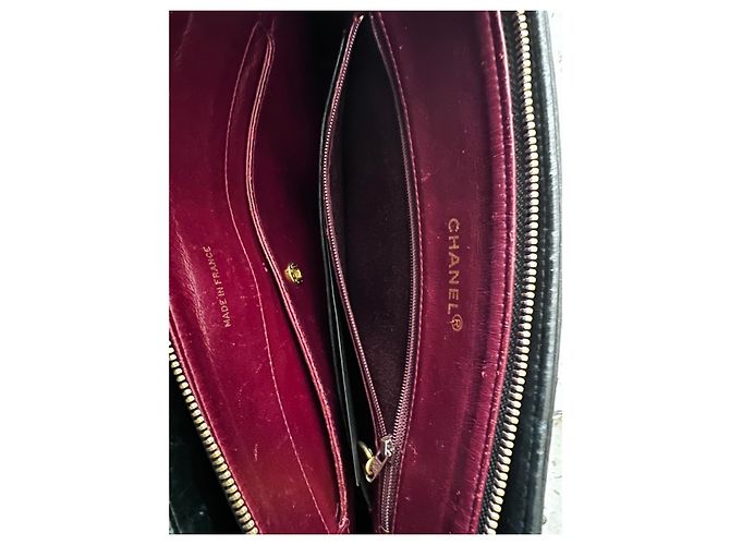 Mademoiselle Borsa a tracolla Chanel in pelle matelassé nera Nero - vista 5