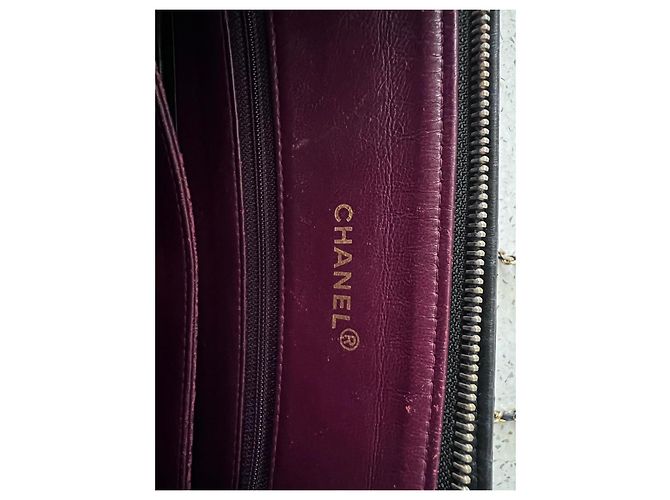 Mademoiselle Borsa a tracolla Chanel in pelle matelassé nera Nero - vista 7