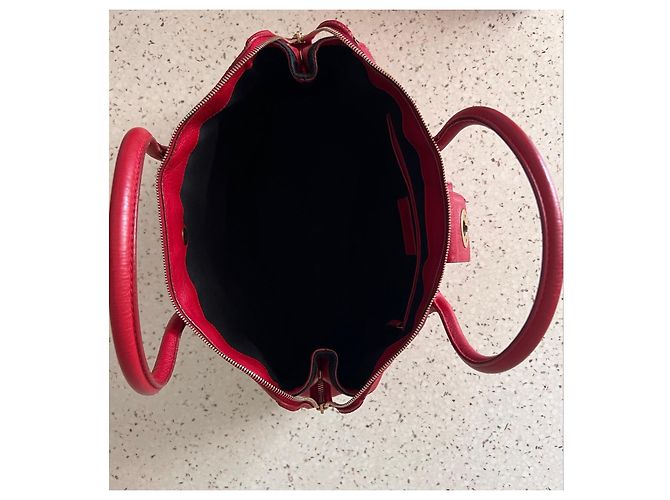 Borsa tote Muse in pelle rossa Yves Saint Laurent Rosso - vista 10
