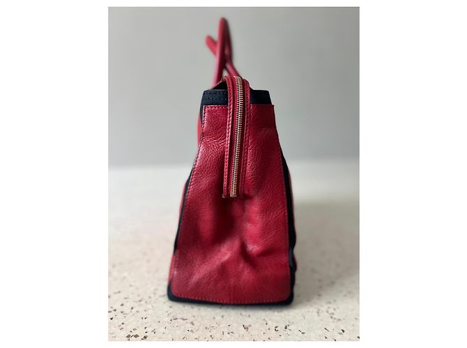 Borsa tote Muse in pelle rossa Yves Saint Laurent Rosso - vista 6