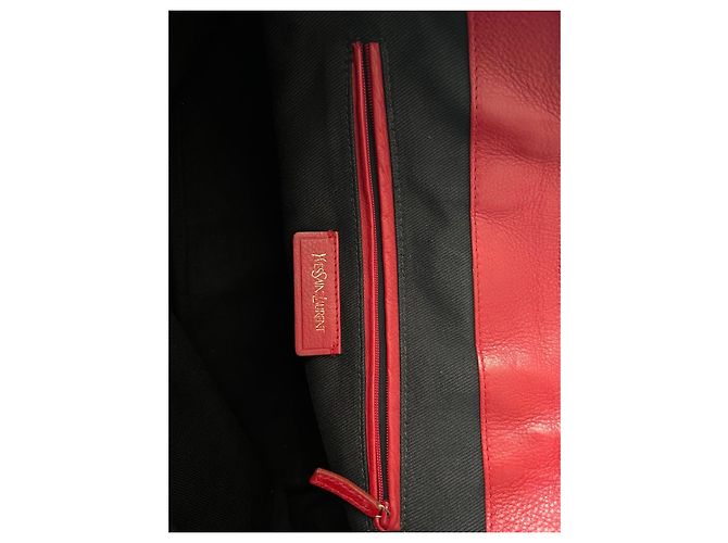 Borsa tote Muse in pelle rossa Yves Saint Laurent Rosso - vista 9