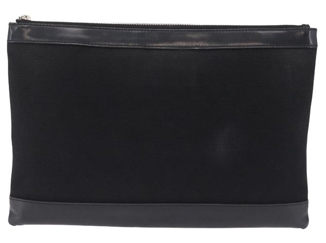 Balenciaga Navy Zip Canvas and Leather Large Nero - vista 2