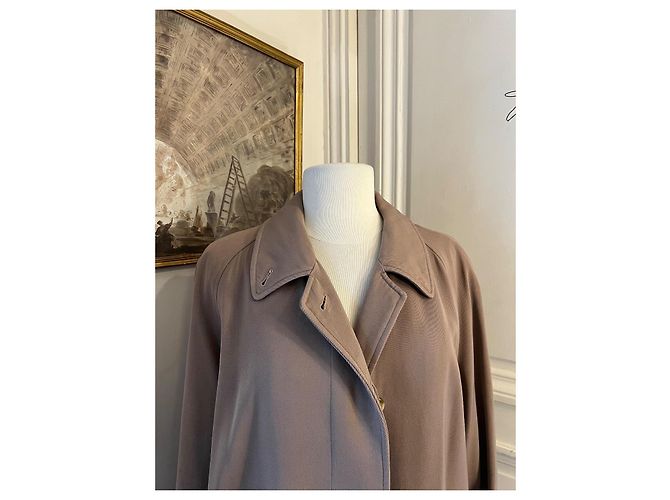 Impermeable Burberrys de lana beige - vista 2