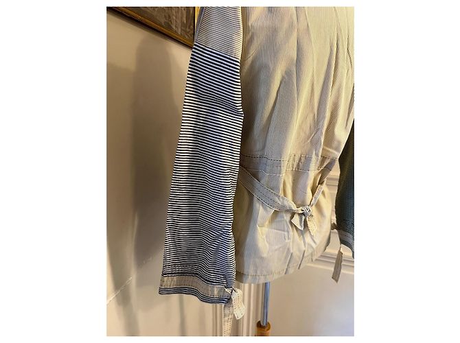 Jamin Puech Cotton patchwork blouse Brown White Blue Green - view 5