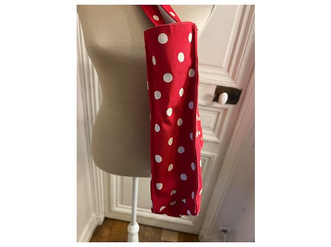 Saco cabas Kenzo com bolinhas vermelhas e brancas Branco Vermelho - vista 2