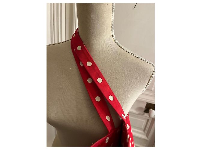 Saco cabas Kenzo com bolinhas vermelhas e brancas Branco Vermelho - vista 5