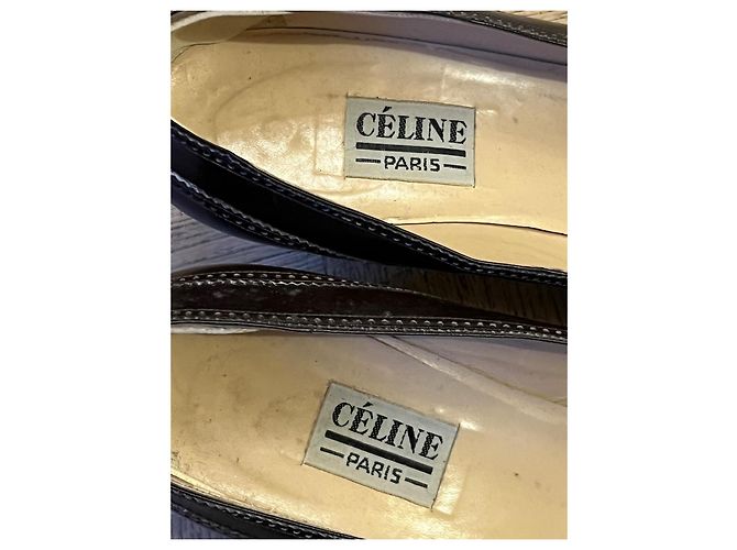 Céline Vintage braune Lederpumps - Ansicht 3