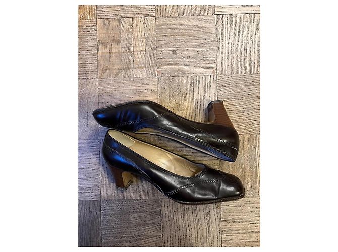 Céline Vintage braune Lederpumps - Ansicht 4