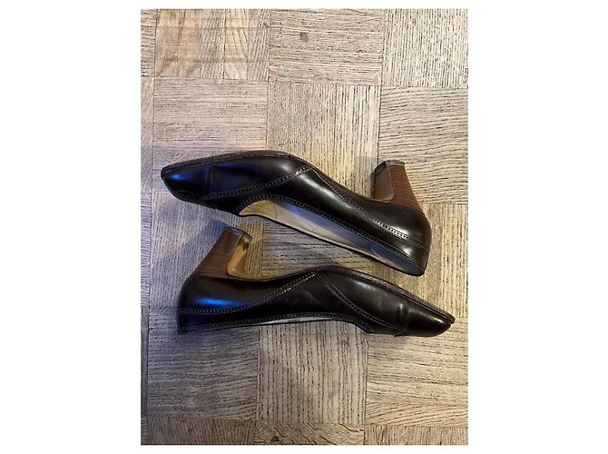 Céline Vintage braune Lederpumps - Ansicht 5