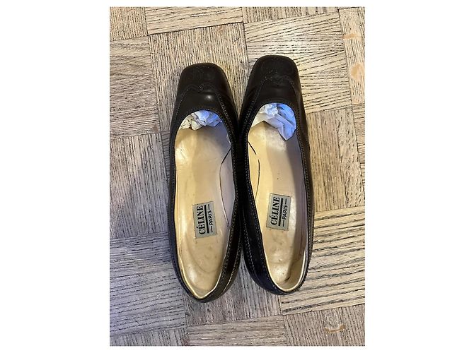 Céline Vintage braune Lederpumps - Ansicht 7