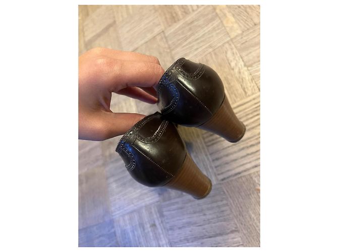 Céline Vintage braune Lederpumps - Ansicht 8