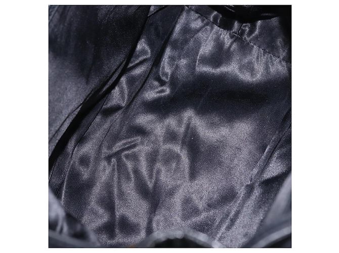 Borsa a tracolla CHANEL Matelasse in pelle verniciata nera e oro CC Auth bs37475 - vista 18
