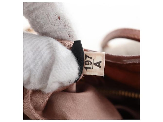 Borsa a tracolla Miu Miu Linen Beige Gold Auth 167687M D'oro - vista 29