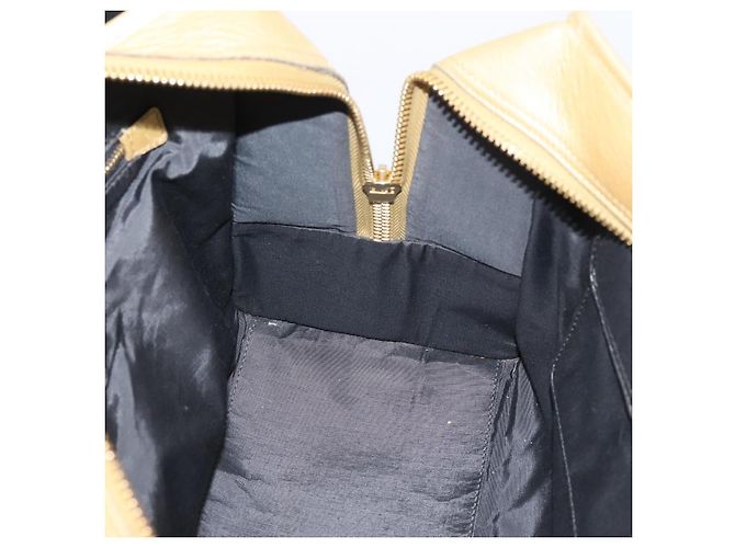LOEWE Amazona 32 Handtasche Leder Gold Authentisch 207798A Golden - Ansicht 22