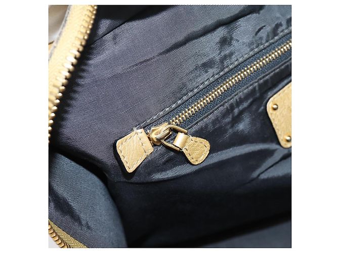 LOEWE Amazona 32 Handtasche Leder Gold Authentisch 207798A Golden - Ansicht 24