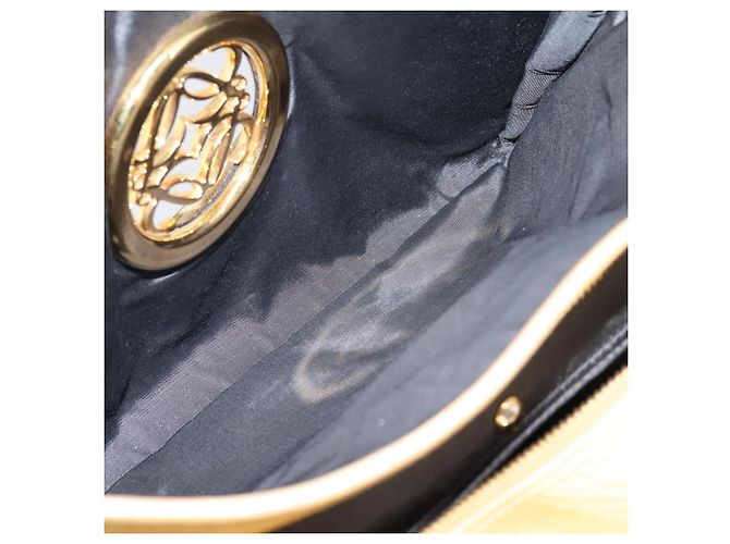 LOEWE Amazona 32 Handtasche Leder Gold Authentisch 207798A Golden - Ansicht 27