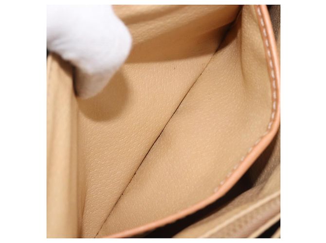 Céline Borsa a tracolla CELINE Macadam PVC Brown Gold Tone Auth mr3108A Marrone - vista 22
