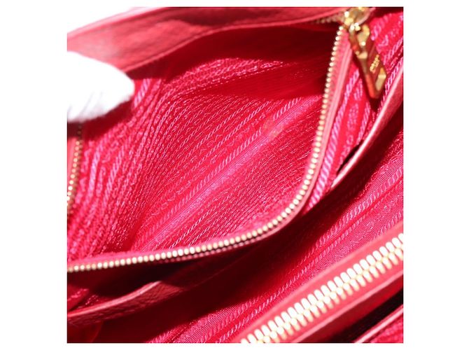 Borsa a mano PRADA in pelle 2way Rossa Oro Auth 209282A Rosso D'oro - vista 29