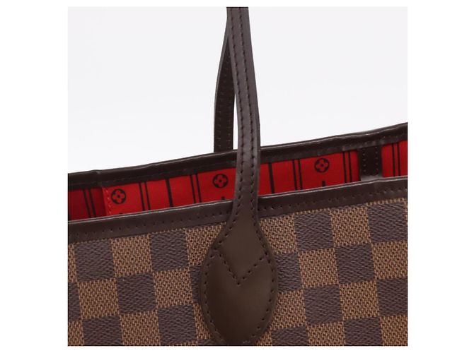 Borsa Tote LOUIS VUITTON Damier Ebene Neverfull GM N51106 LV Auth BA15955V - vista 12