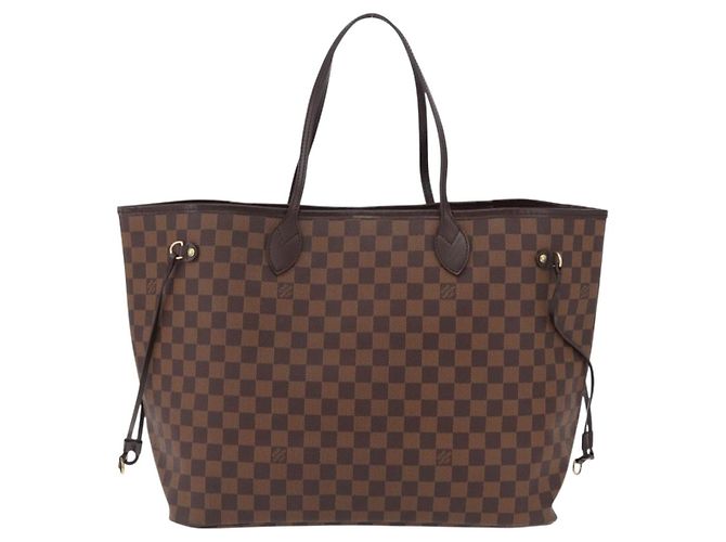 Borsa Tote LOUIS VUITTON Damier Ebene Neverfull GM N51106 LV Auth BA15955V - vista 2
