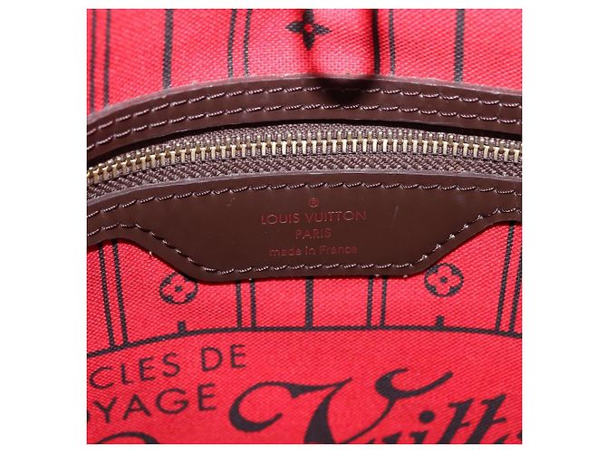 Borsa Tote LOUIS VUITTON Damier Ebene Neverfull GM N51106 LV Auth BA15955V - vista 20