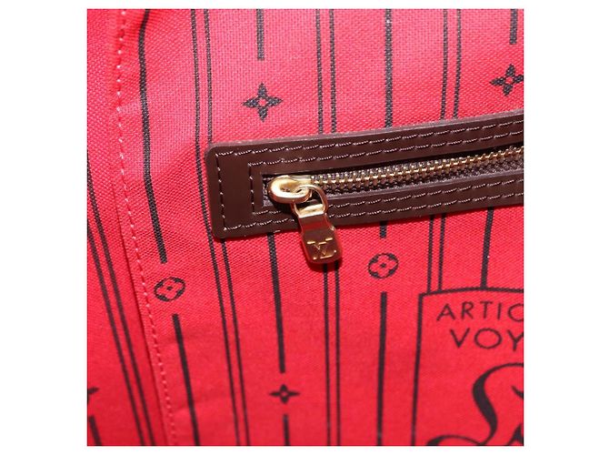 Borsa Tote LOUIS VUITTON Damier Ebene Neverfull GM N51106 LV Auth BA15955V - vista 26