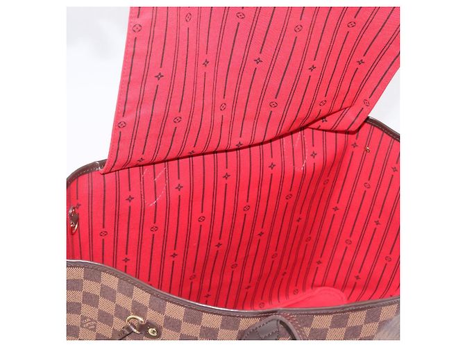 Borsa Tote LOUIS VUITTON Damier Ebene Neverfull GM N51106 LV Auth BA15955V - vista 28