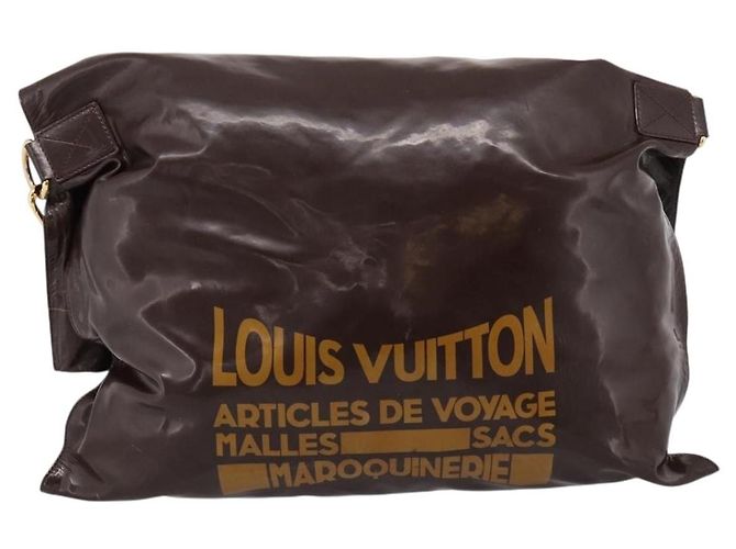 Borsa a tracolla LOUIS VUITTON Raindrop Bethus Vernice Marrone LV Auth mr2916A - vista 13