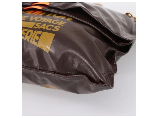 Borsa a tracolla LOUIS VUITTON Raindrop Bethus Vernice Marrone LV Auth mr2916A - vista 15