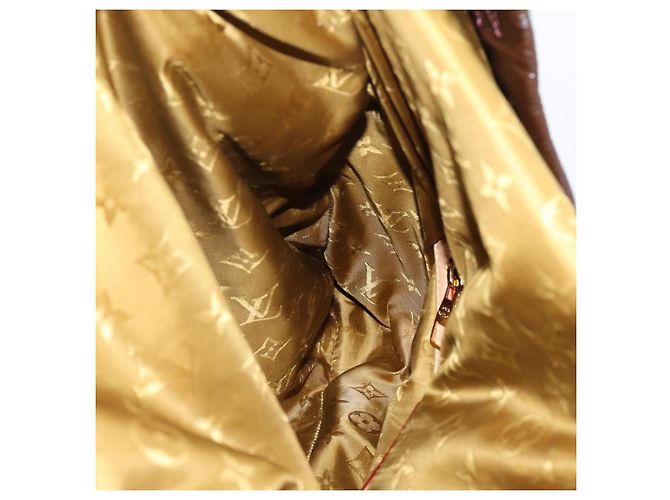 Borsa a tracolla LOUIS VUITTON Raindrop Bethus Vernice Marrone LV Auth mr2916A - vista 20