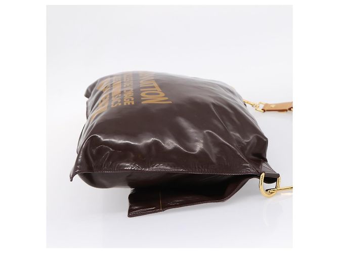 Borsa a tracolla LOUIS VUITTON Raindrop Bethus Vernice Marrone LV Auth mr2916A - vista 3