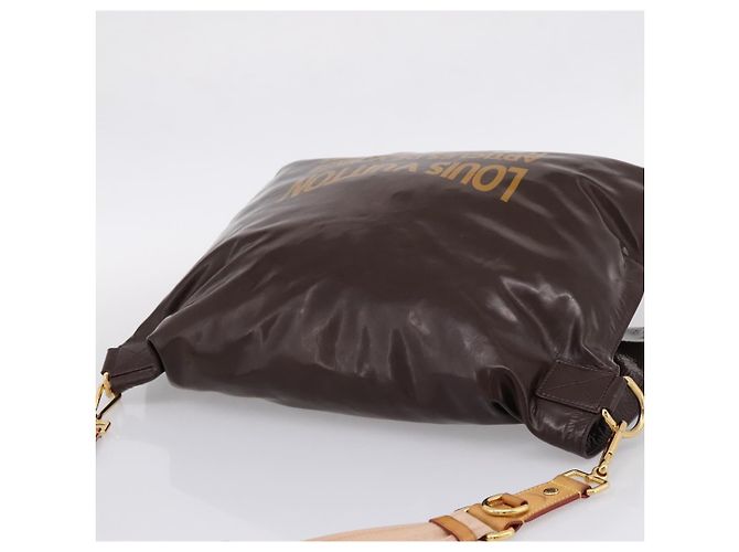 Borsa a tracolla LOUIS VUITTON Raindrop Bethus Vernice Marrone LV Auth mr2916A - vista 6