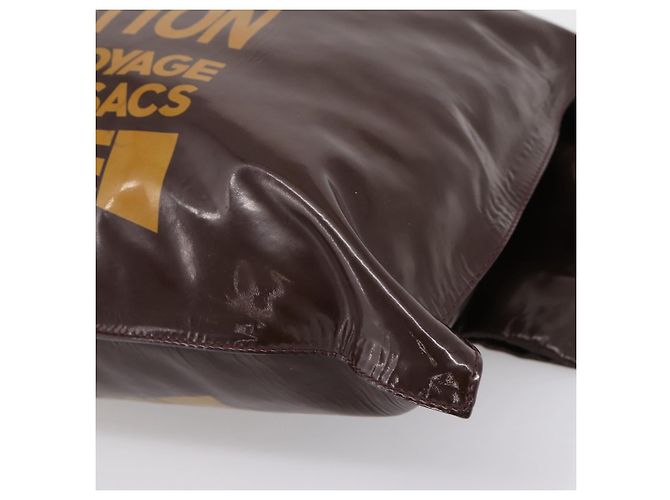 Borsa a tracolla LOUIS VUITTON Raindrop Bethus Vernice Marrone LV Auth mr2916A - vista 9