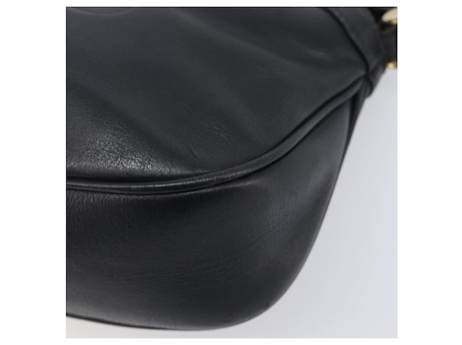 Céline Borsa a tracolla CELINE Macadam Pelle Nero Tono Oro Auth 207920A - vista 11