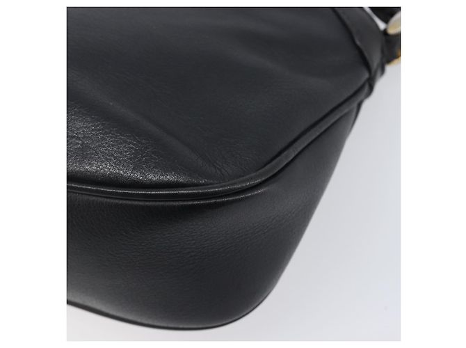 Céline Borsa a tracolla CELINE Macadam Pelle Nero Tono Oro Auth 207920A - vista 13