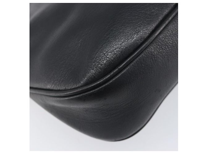 Céline Borsa a tracolla CELINE Macadam Pelle Nero Tono Oro Auth 207920A - vista 14