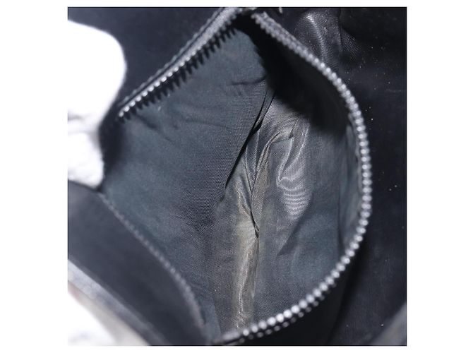 Céline Borsa a tracolla CELINE Macadam Pelle Nero Tono Oro Auth 207920A - vista 22