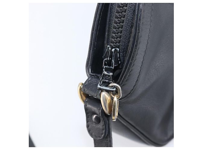 Céline Borsa a tracolla CELINE Macadam Pelle Nero Tono Oro Auth 207920A - vista 23