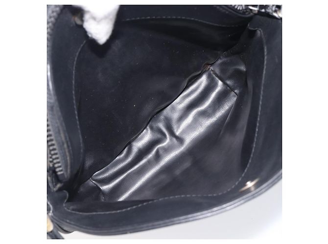 Céline Borsa a tracolla CELINE Macadam Pelle Nero Tono Oro Auth 207920A - vista 25