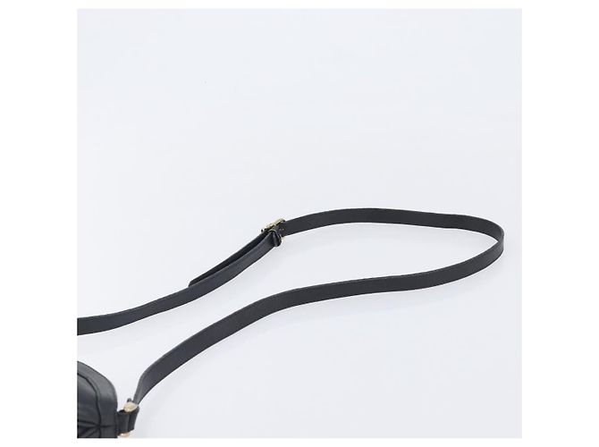 Céline Borsa a tracolla CELINE Macadam Pelle Nero Tono Oro Auth 207920A - vista 8