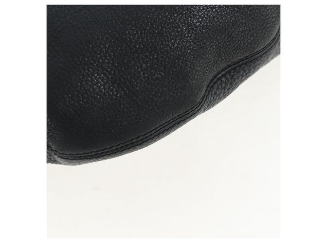 Borsa a tracolla GUCCI Soho in pelle nera e oro 295175 Auth 207456V Nero D'oro - vista 13