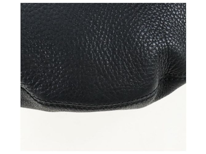 Borsa a tracolla GUCCI Soho in pelle nera e oro 295175 Auth 207456V Nero D'oro - vista 14