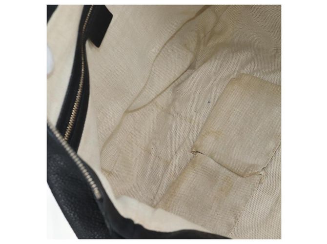 Borsa a tracolla GUCCI Soho in pelle nera e oro 295175 Auth 207456V Nero D'oro - vista 21
