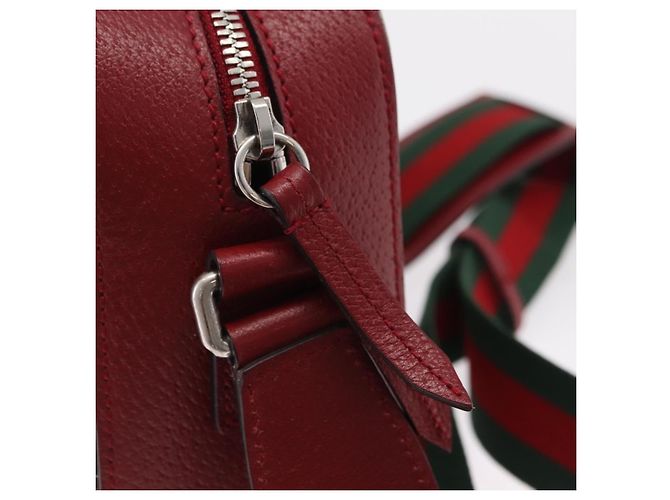 Borsa GUCCI GG Supreme Web Sherry Line PVC Beige Silver 450947 Auth BA15761V - vista 15