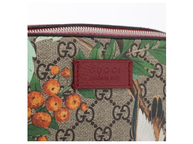 Borsa GUCCI GG Supreme Web Sherry Line PVC Beige Silver 450947 Auth BA15761V - vista 17