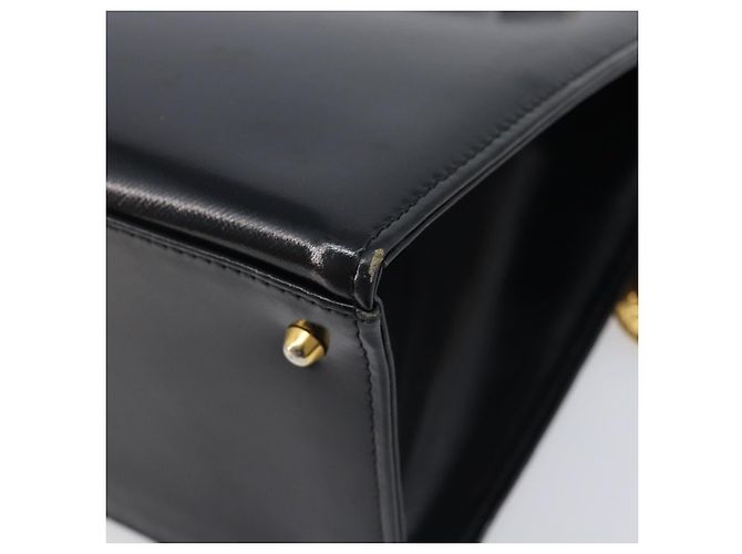 Borsa Gianni Versace in pelle nera e oro Auth 208748 Nero D'oro - vista 12