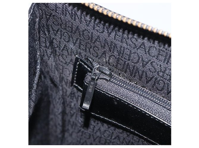 Borsa Gianni Versace in pelle nera e oro Auth 208748 Nero D'oro - vista 21
