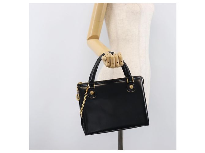 Borsa Gianni Versace in pelle nera e oro Auth 208748 Nero D'oro - vista 23